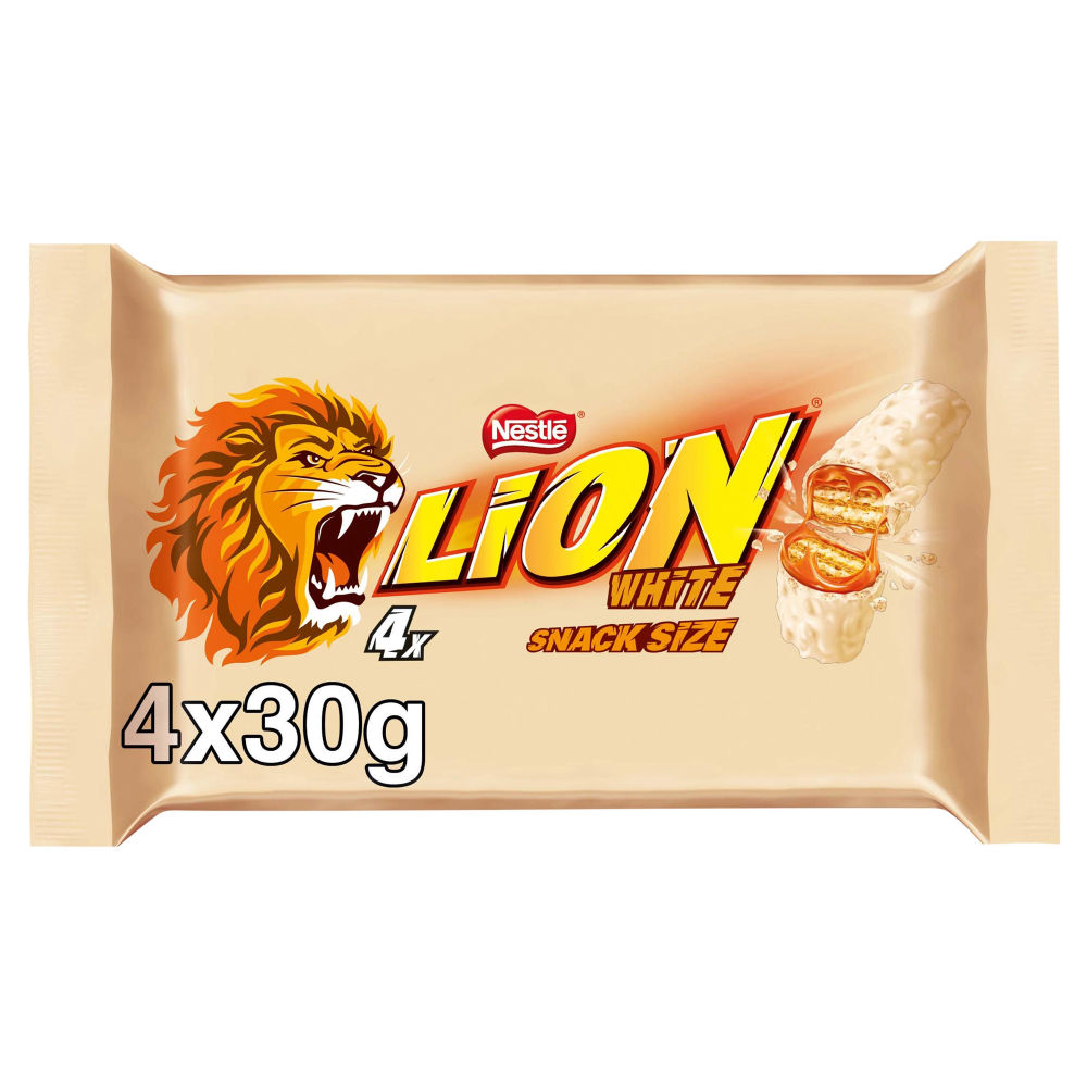 NESTLELIONWHITE4PACK4x30GM Nestle Lion White