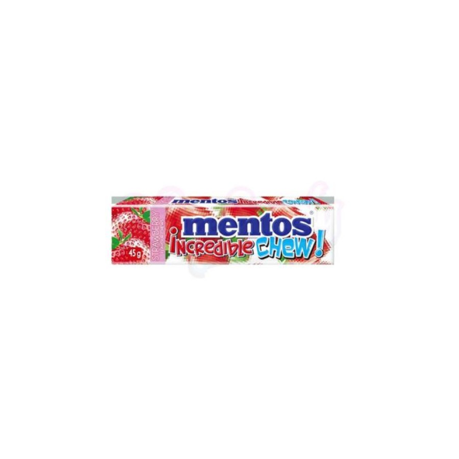 Mentos Incredible Chew! Strawberry 45gm - Saifee Candy